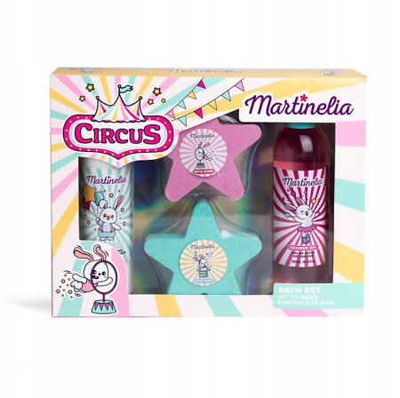 Martinelia Circus Bath Set dětská koupelová sada s pěnou, gelem a koupelovými bombami