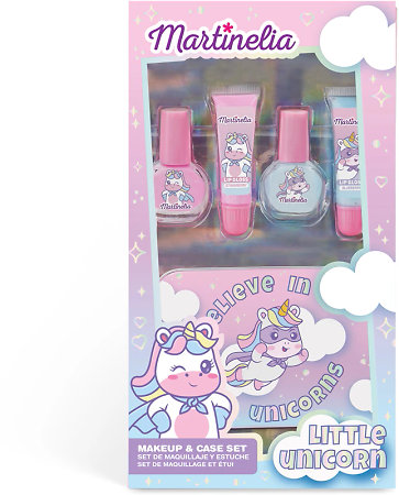 Martinelia Little Unicorn Makeup & Case dětská sada s laky, lesky a krabičkou