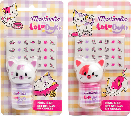 Martinelia Lulu & Duki Nail Set dětská sada laků se samolepkami