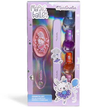 Martinelia Magic Ballet Cosmetic Set dětská sada laků s pilníkem a kartáčem