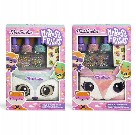 Martinelia Nails And Tattoo Set dětská sada laků, tetování a kamínků