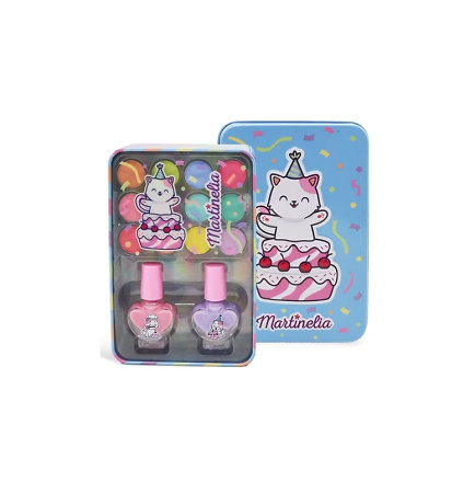 Martinelia Yummy Eyes And Nails Tin Box dětská sada stínů a laků v plechovce