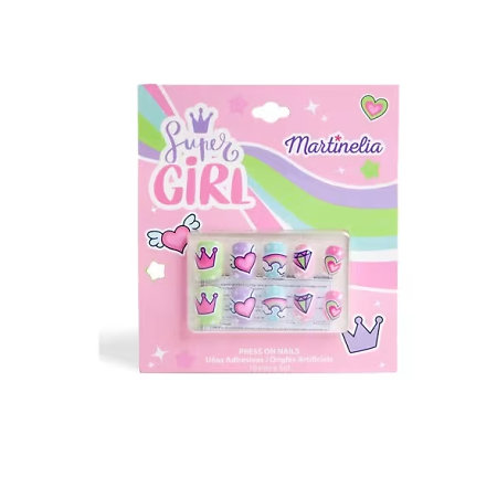 Martinelia Supergirl Press On Nails umělé nehty pro děti