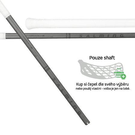 Salming Shaft Q-series Carbon Pro 2.0 RD F29 Graphite/Black Shaft florbalové hole