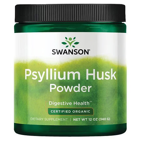 Swanson Psyllium Husk Powder - Certified Organic Výživový doplnok s psylliom