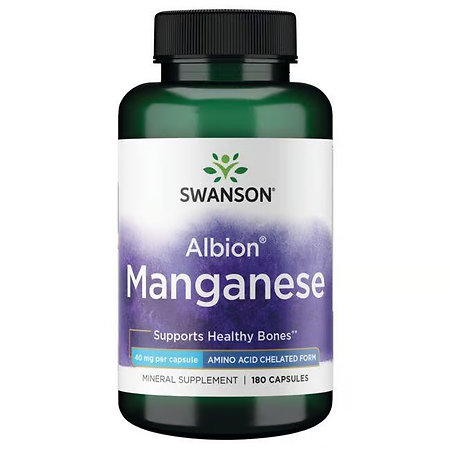 Swanson Albion Manganese Nahrungsergänzungsmittel mit Mangan