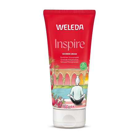 Weleda Inspire Pomegranate Creamy Body Wash granátový sprchový krém