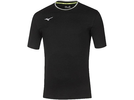 Mizuno Jr Tee Black/White Kinder-T-Shirt