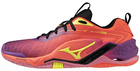 Mizuno WAVE STEALTH NEO 2.1 lava orange/yellow jasper Indoor shoes