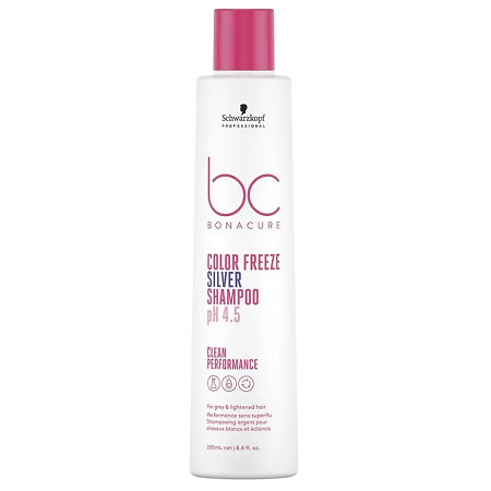 Schwarzkopf Professional Bonacure Color Freeze Silver Shampoo Silbershampoo zur Beseitigung von Gelbstichen