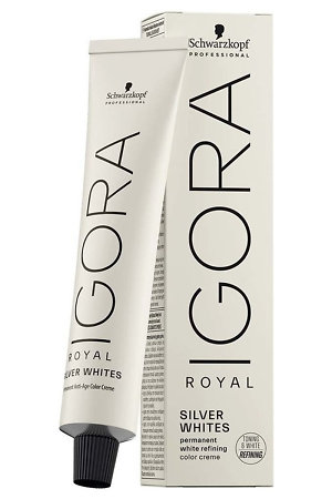 Schwarzkopf Professional Igora Royal Silver Whites Überlauffarbe für eine leichte Tönung von weißem Haar