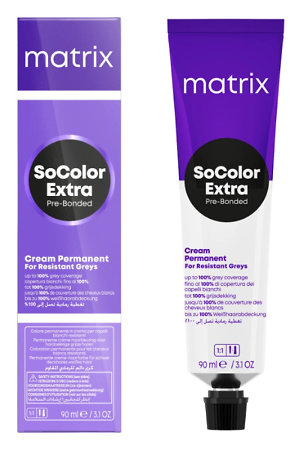 Matrix SoColor Pre-Bonded Extra Coverage Permanent Color extra deckende permanente Farbe zum Abdecken von Grau