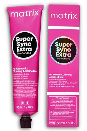 Matrix Super Sync Extra Pre-Bonded Ammonia-free demi-permanent color
