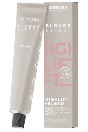 Indola Blonde Expert Highlift +Blend permanent hair color for lightening and blending grey hair