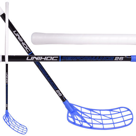Unihoc UNILITE PERFORMANCE 26 white/blue Florbalová hůl