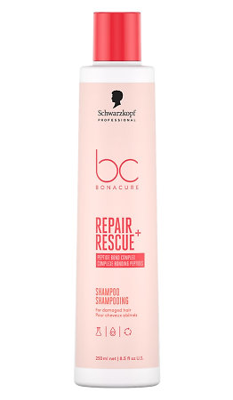 Schwarzkopf Professional Bonacure Repair Rescue + Shampoo intensives Shampoo zur tiefenwirksamen Regeneration von geschädigtem Haar