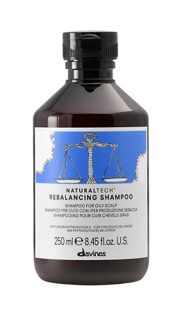 Davines NaturalTech Rebalancing Shampoo šampon pro mastící se vlasy