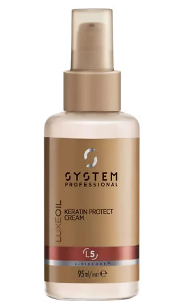 System Professional LuxeOil Keratin Protect Cream termoochranný krém pro hladké a lesklé vlasy