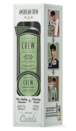 American Crew Forming Duo Gift Set pánská sada pro hydrataci a styling kudrnatých vlasů