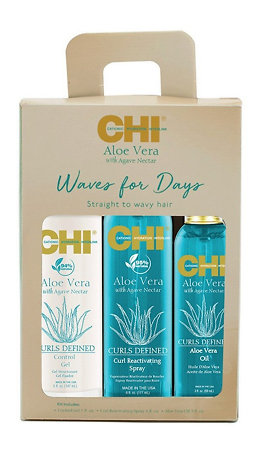 CHI Aloe Vera With Agave Nectar Waves For Days Kit vyživují a hydratační sada pro krásné vlny