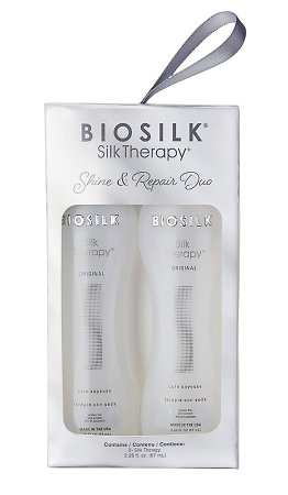 BioSilk Silk Therapy Shine and Repair Duo sada regenerační výživy tekutého hedvábí
