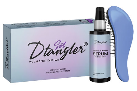 Dtangler Gift Set dárková sada kartáče a keratinového séra na vlasy