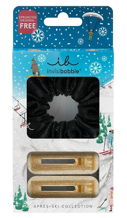 Invisibobble Aprés-Ski Date Night třpytivá sada klipů a gumičky do vlasů