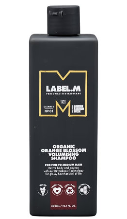 label.m Organic Orange Blossom Volumising Shampoo šampón s pomarančovým kvetom pre objem vlasov