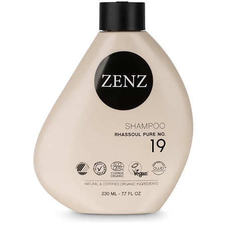 ZENZ Organic Rhassoul Pure Shampoo No. 19 fragrance-free hydrating clay shampoo
