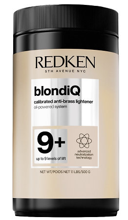 Redken Pro-Oxide Oil 9+ Calibrated Anti-Brass Lightener lightening powder for a clean blonde result