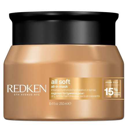 Redken All Soft All-In Mask feuchtigkeitsspendende Maske für geschmeidiges Haar ohne Frizz