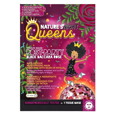 Diet Esthetic Nature's Queens Post-Party Anti-Fatigue Moisturising Tissue Mask pleťová maska proti únavě
