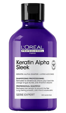 L'Oréal Professionnel Série Expert Keratin Alpha Sleek Shampoo professional smoothing shampoo for frizzy hair
