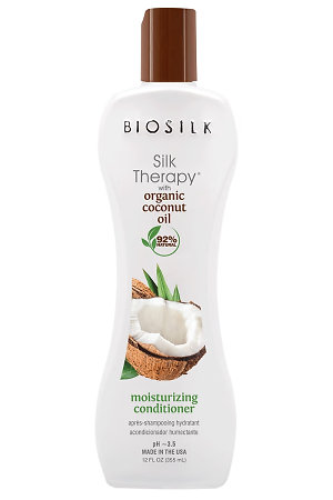 BioSilk Natural Coconut Oil Moisturizing Conditioner hydratační kondicioner s kokosovým olejem