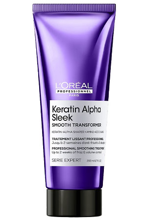 L'Oréal Professionnel Série Expert Keratin Alpha Sleek Smooth Transformer profesionální kúra pro uhlazení krepatých vlasů