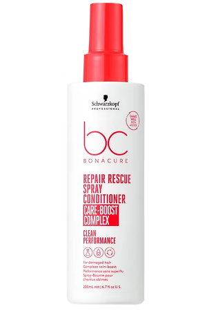 Schwarzkopf Professional Bonacure Repair Rescue Spray Conditioner Care-Boost Complex regenerační bezoplachový kondicionér ve spreji pro poškozené vlasy