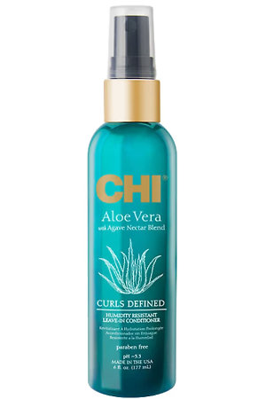 CHI Aloe Vera With Agave Nectar Curls Defined Leave-In Conditioner Spülfreier Conditioner gegen Kräuseln und Trockenheit