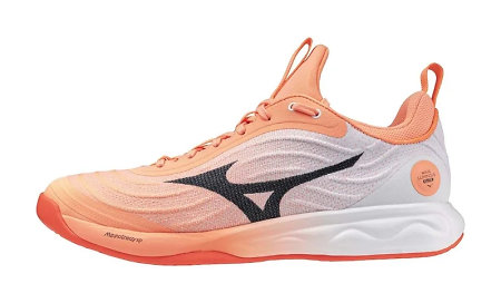 Mizuno WAVE LUMINOUS ELITE Flamingo Coral/Carbon/White Halová obuv