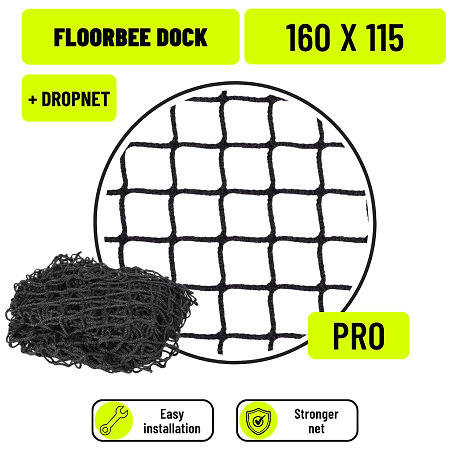 FLOORBEE DOCK PRO Net and Dropnet 160x115 cm Replacement floorball net with dropnet