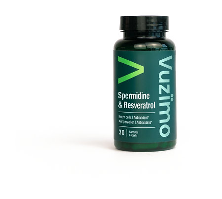 Vuzïmo Spermidine & Resveratrol Doplnok stravy so spermidínom a resveratrolom