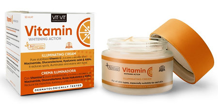Diet Esthetic Vit Vit Vitamin C Cream Aufhellende Hautcreme für fahle Haut