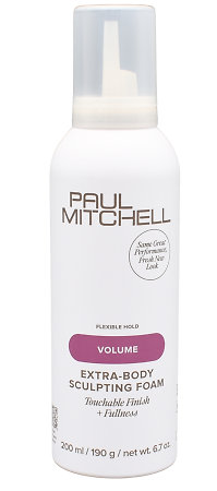 Paul Mitchell Extra Body Sculpting Foam Touchable Finish + Fullness Volumizing mousse