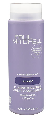 Paul Mitchell Platinum Blonde Conditioner purple conditioner for neutralising yellow tones in blonde hair