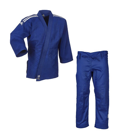 Adidas Judo-Gi Club blue/ white stripes, J350B Kimono na judo