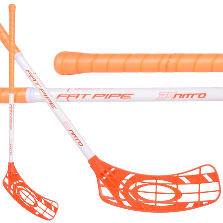 Fat Pipe NITRO 34 WHITE/ORANGE Floorball Schläger