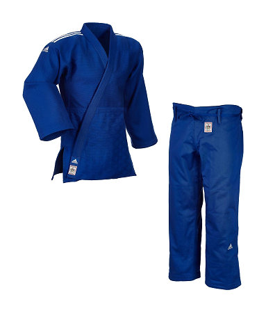 Adidas Judo Gi Champion II JIJF, blue / white stripes Judo Gi