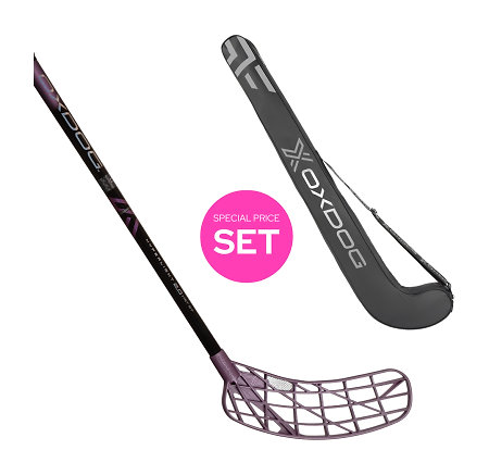 Oxdog HYPERLIGHT 2.0 HST 27 PU ROUND MBC + BOOST STICKBAG Set florbalky s vakom