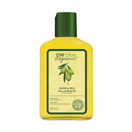 CHI Naturals With Olive Oil Olive & Silk Hair & Body Oil pečující vlasový a tělový olej