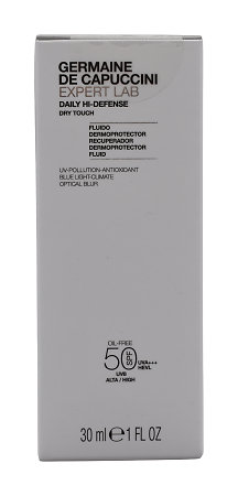 Germaine de Capuccini Expert LAB Daily Hi Defense Dry Touch Spf 50 regeneračná emulzia s tónovaným ochranným faktorom pre suchú pleť