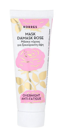 Korres Damask Rose Anti-fatigue Facial Mask nočná maska pre žiarivú pleť
